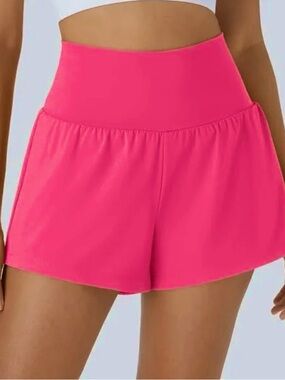 HALARA High-Waist Hot Pink Athletic Shorts